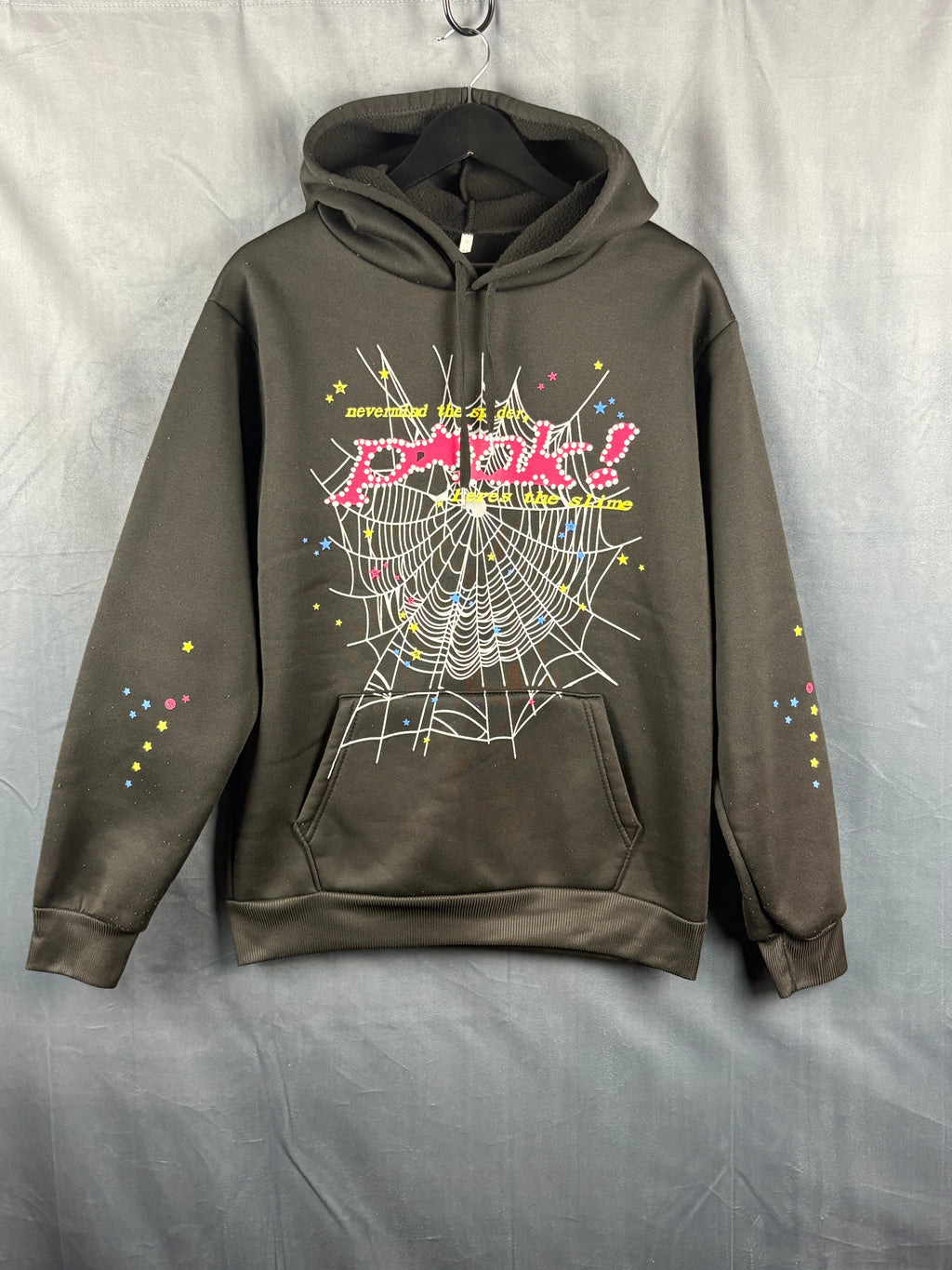 Sp5der P*nk! Spider Web Hoodie Size M