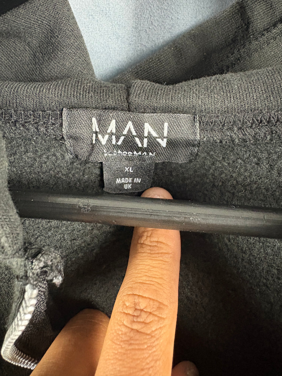Boohoo MAN Zip Up Hoodie Size XL