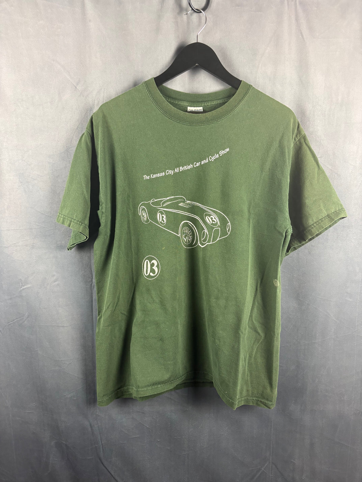 Kansas City All British Car and cycle show T-Shirt Size L