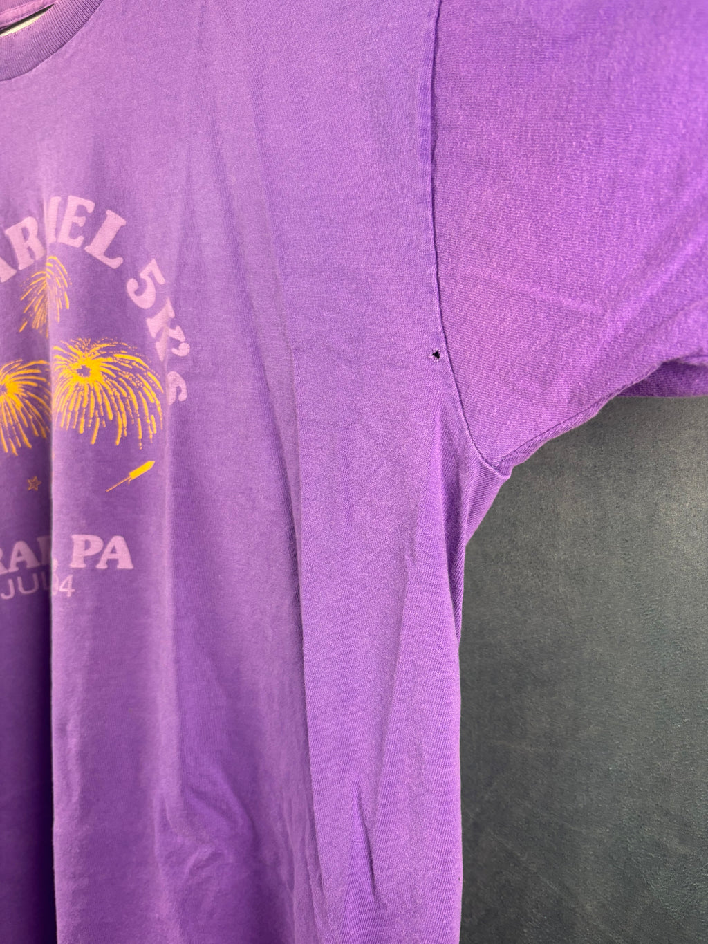 MT. Carmel 5K purple shirt size XL